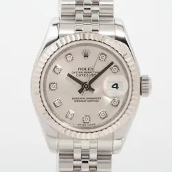 ROLEX DATEJUST 179174G SS×WG AT SILVER-FACE 3 EXTRA LINKS