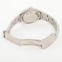 ROLEX OYSTER PERPETUAL 76080 SS AT BLACK DIAL 2 EXTRA LINKS