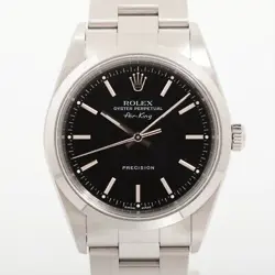 ROLEX AIR-KING 14000M SS AT BLACK DIAL