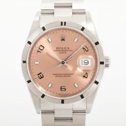 ROLEX OYSTER PERPETUAL 15210 SS AT PINK-FACE