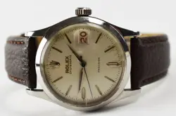 Vintage Men's SS Rolex Oysterdate Precision Wristwatch Ref 6518 NO RESERVE JH2