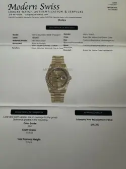 GOLD PRESIDENT 36MM
