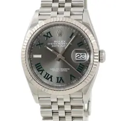 ROLEX DATEJUST 36 126234 RANDOM MEN'S RANDOM K18WG X SS SLATE GRAY GREEN #HD096