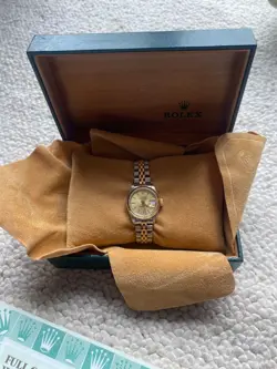 Vintage 1992 ladies rolex datejust 26mm steel/gold