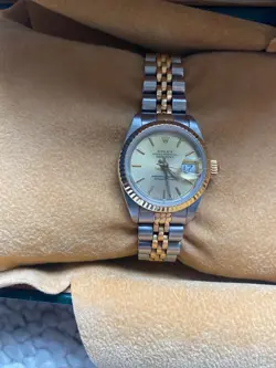 Vintage 1992 ladies rolex datejust 26mm steel/gold