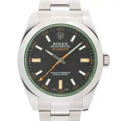 ROLEX MILGAUSS 116400GV BLACK WARRANTY 2016 BOX/PAPER
