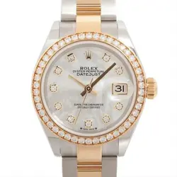 Rolex Datejust 279383RBR SS×YG AT Shell-Face oyster bracelet