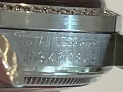 Men VINTAGE Rolex Oyster Perpetual Date Steel Diamond White Roman Buckley 34mm