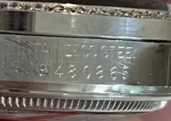 Men VINTAGE Rolex Oyster Perpetual Date Steel Diamond White Roman Buckley 34mm