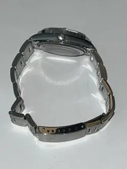 Men VINTAGE Rolex Oyster Perpetual Date Steel Diamond White Roman Buckley 34mm