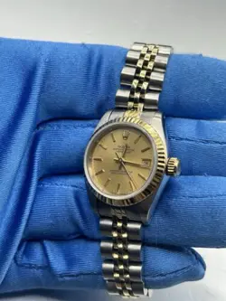 ROLEX LADY-DATEJUST 26MM 69173 GOLD AND SILVER JUBILEE BRACELET WITH GOLD BEZEL