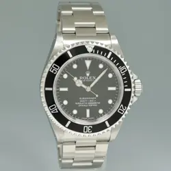 2009 ENGRAVED REHAUT Rolex Submariner No-Date 4 line 14060M Steel Black Watch