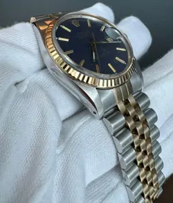 1987 Rolex Datejust Ref. 16013 | Indigo Blue Dial - Just Serviced - Box   Papers