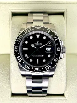 2013 ROLEX GMT-MASTER II 40MM 116710LN STAINLESS STEEL BLACK DIAL