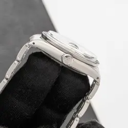 Rolex Date 1501 Silver Oyster Bracelet with Silver Bezel