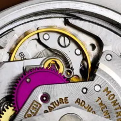 Rolex Date 1501 Silver Oyster Bracelet with Silver Bezel