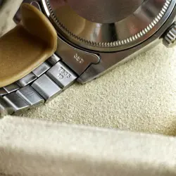 Rolex Date 1501 Silver Oyster Bracelet with Silver Bezel