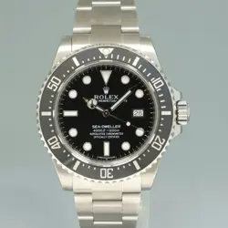 2015 MINT Rolex 116600 Seadweller SDK4 4000 Steel Black 40m Ceramic Dive Watch