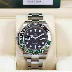 NEW OCT 2024 ROLEX GMT-MASTER II SPRITE 126720VTNR 40MM BLACK DIAL BOX PAPERS