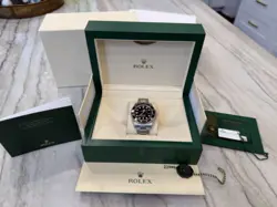 BRAND NEW ROLEX SUBMARINER DATE 126610LN SILVER OYSTER BRACELET BLACK DIAL BEZEL