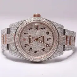 ROLEX MOISSANITE WATCH