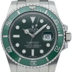 ROLEX SUBMARINER DATE GREEN 116610LV BOX WARRANTY STAINLESS STEEL MENSWATCH ...