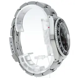 ROLEX GMT master 2 16710(A) Box Warranty Stainless Steel mensWatch black Fin...