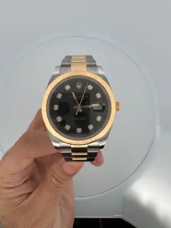 GOLD/STEEL BLACK DIAMOND