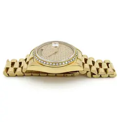 Rolex OP Day Date President Ref 18038 Mens Watch Diamond Dial & Bezel #W105844-1