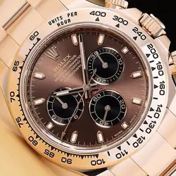 2021 ROLEX DAYTONA COSMOGRAPH CHOCOLATE 116505 18K ROSE GOLD 40MM WATCH W/ CARD