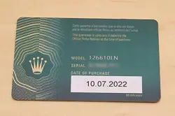2022 ROLEX SUBMARINER DATE 126610LN BLACK CERAMIC STEEL 41MM WATCH w/ NEW CARD