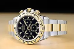 2021 ROLEX DAYTONA COSMOGRAPH 116503 40MM BLACK 18K GOLD STEEL WATCH w/ NEW CARD