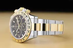 2021 ROLEX DAYTONA COSMOGRAPH 116503 40MM BLACK 18K GOLD STEEL WATCH w/ NEW CARD
