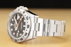 2023 ROLEX EXPLORER II 226570 42MM POLAR WHITE STEEL GMT DATE WATCH w/ NEW CARD