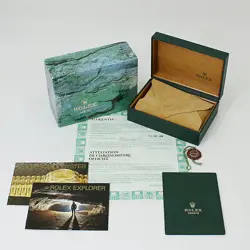 ROLEX EXPLORER I 14270 BLACK U NUMBER SECOND HAND MENS