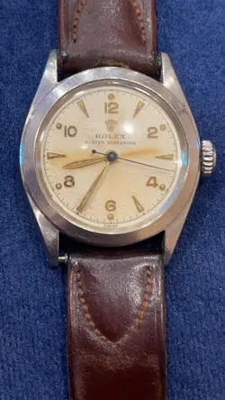ROLEX OYSTER SPEEDKING STAINLESS STEEL WATCH 6056
