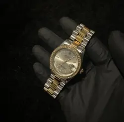 ROLEX MENS WATCH GOLD DIAMOND