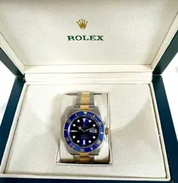 ROLEX SUBMARINER DATE 116613 TWO TONE BLUE DIAL 40MM 