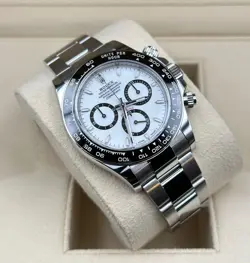ROLEX DAYTONA 126500LN STAINLESS STEEL WHITE PANDA DIAL 40MM MEN'S WATCH 2024
