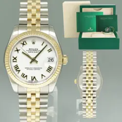 2019 MINT LADIES ROLEX DATEJUST MIDSIZE 31MM JUBILEE WHITE ROMAN 178273 WATCH