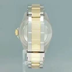 2004 MINT GOLD BUCKLE ROLEX SUBMARINER 16613 TWO TONE GOLD SERTI DIAMOND WATCH