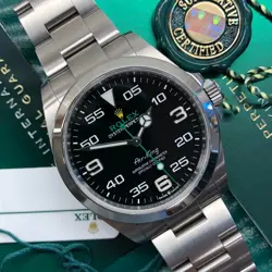 2023 ROLEX AIR KING 126900 AUTOMATIC STEEL WRISTWATCH WITH BOX AND PAPERS