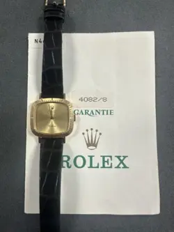 ROLEX CELLINI 4082 18K YELLOW GOLD LADIES WRISTWATCH WITH PAPERS