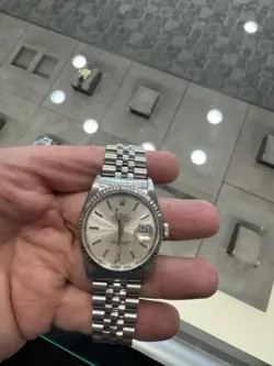 ROLEX 16234 DATEJUST SILVER MEN'S