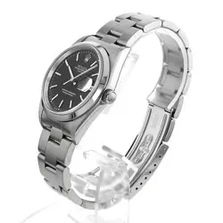 ROLEX OYSTER PERPETUAL DATE 15200 BLACK BAR A NUMBER SECOND HAND MENS