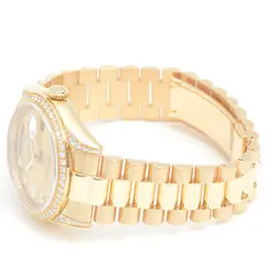rolex Day Date 36 10P Diamond Gold Dial 750YG 118388A watch men TO169737