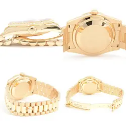 rolex Day Date 36 10P Diamond Gold Dial 750YG 118388A watch men TO169737