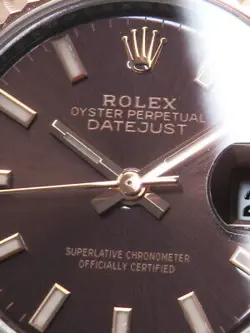 USED ROLEX Lady Datejust 28 279171 Brown Case: 28mm Ladies Watch #1011425