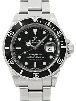 ROLEX SUBMARINER DATE 16610LN Y MEN'S AUTOMATIC #T046