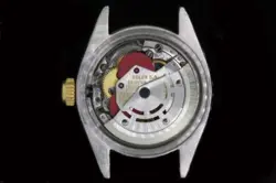 Rolex Lady Datej Oyster Stainless Gold Diamond Dial Bezel Watch